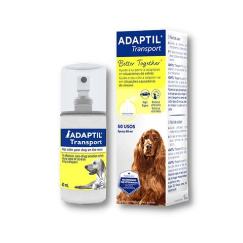 adaptil spray transporte perros